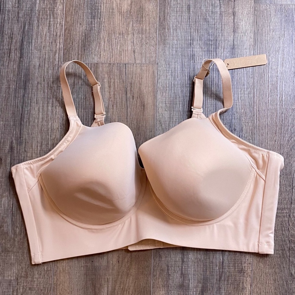 Shapellx Nude Full Coverage Back Smoothing Bra 48DDD New With Tags